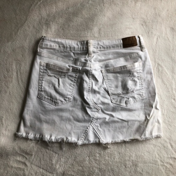 American Eagle White Jean Mini Skirt - Picture 2 of 2